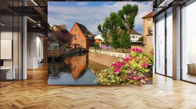 the city of Colmar in Alsace France Wall mural