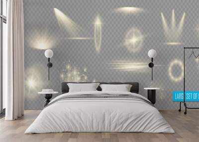 Light yellow effects. Wall mural