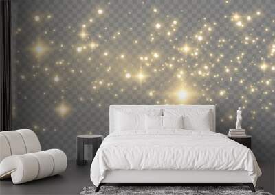 Sparkling dust particles. Wall mural