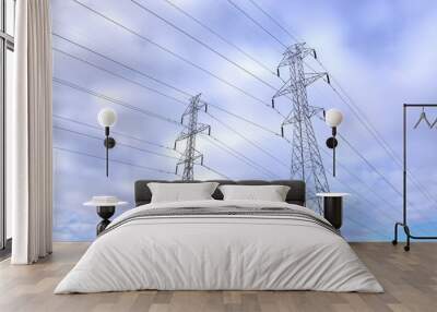 hdr electrical towers Wall mural