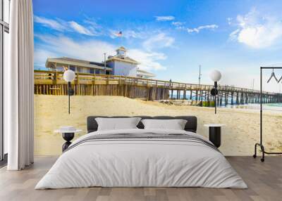 Beach Pier on Sunny Day Wall mural