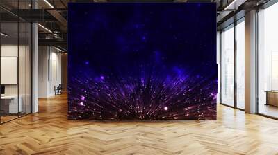 Abstract light ray particle gradient background Wall mural