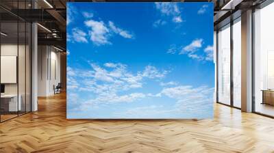 clouds and blue sky background Wall mural