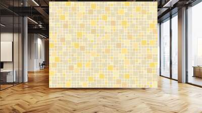 yellow square tile wallpaper background Wall mural