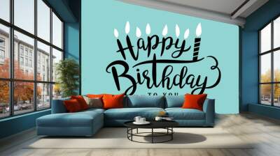 Happy Birthday Wall mural