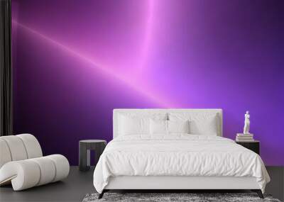 Purple modern background, Wave, in space bright style, Generative AI Wall mural