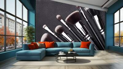 professional makeup brushes Wall mural