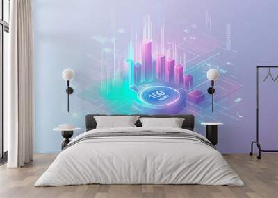 Chip and technology development Wall mural