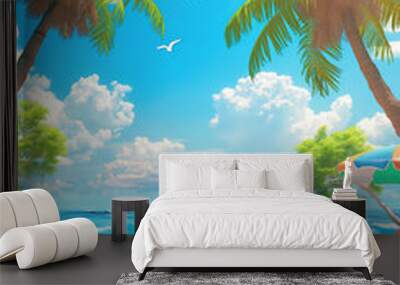 Summer Beach Wall mural