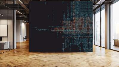 An abstract background consisting of binary numbers. Wall mural