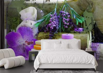 Orchid with lilac Wall mural