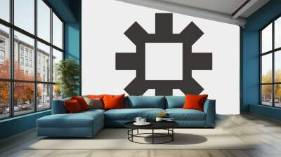 circuit icon vector illustration and symbol for website and graphic design Wall mural