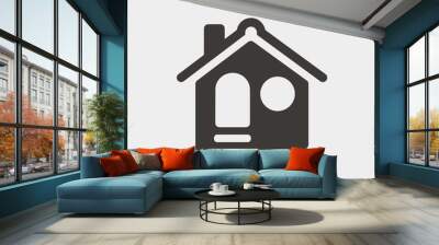 house icon vector illustration and symbol for website and graphic design Wall mural