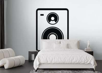 sound speaker vector icon illustration design grey background Wall mural