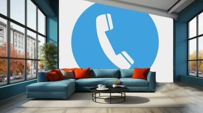 telephone icon vector illustration and symbol for website and graphic design Wall mural