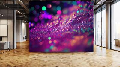 Sparkling colorful glitter canvas for vibrant backdrops Wall mural