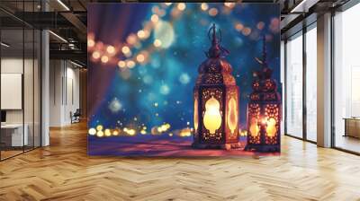 Islamic celebration of Eid al-Fitr and Eid al-Adha Wall mural