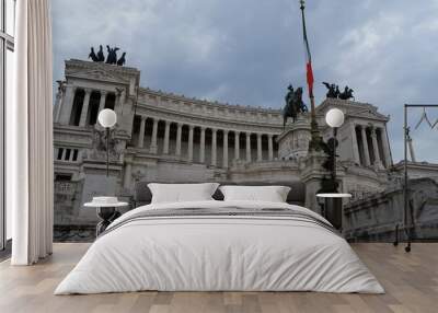 The Victor Emmanuel II National Monument or Altare della Patria in Rome Wall mural