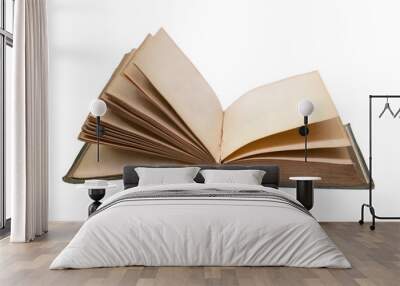 Vintage book isolated on white Wall mural