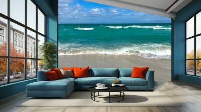 beach and sea Wall mural