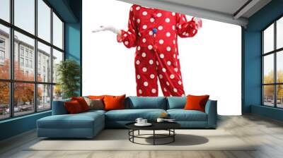 Cheerful clown standing and posing Wall mural