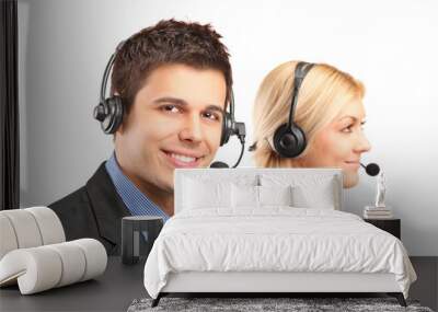 customer service operators Wall mural