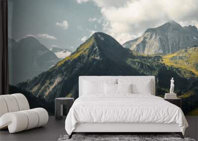 the green mountain Wall mural