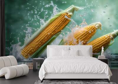 Three corn Wall mural