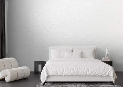 Blank concrete white rough wall for background. Beautiful white wall surface background pattern. Wall mural