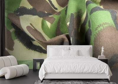 creased jungle camouflage background Wall mural