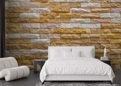 Red brick wall texture for background or wallpaper Wall mural