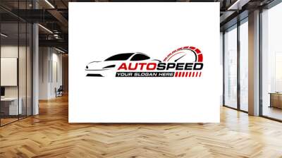 auto speed automotive logo Wall mural