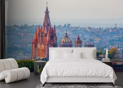 Mexico - Historic Cathedral in San Miguel de Allende Wall mural