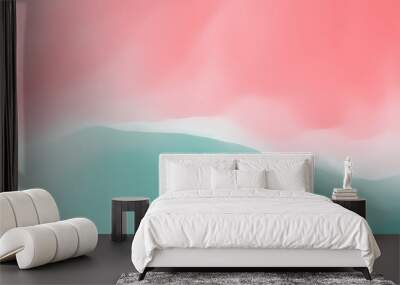 Abstract background with dynamic effect. Creative design with vibrant gradients. 3D vector Illustration. Wall mural