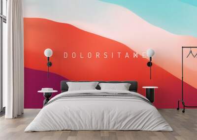 Abstract background with dynamic effect. Modern pattern. Vector illustration for design. Wall mural