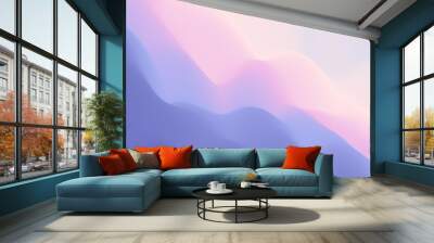 Abstract wavy background with dynamic effect. Color gradients for design. Vector Illustration. Wall mural