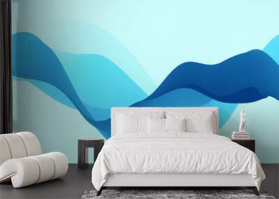 Abstract wavy background with dynamic effect. Motion vector illustration. Can be used for advertising, marketing, presentation. Wall mural