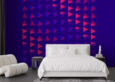 cover design template. pyramids in empty space. abstract dynamic background. futuristic design. vect Wall mural