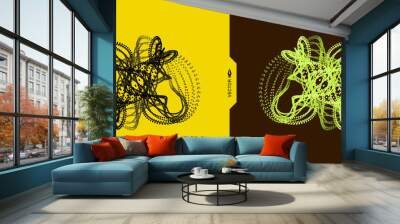 Object with dots. Molecular grid. 3d technology style with particle. Vector illustration. Futuristic connection structure for chemistry and science. Wall mural