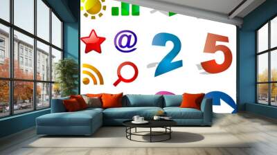 Web icons. Graphic elements set. Wall mural