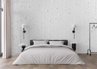 water rain drop drops transparent rainy droplets glass effect Wall mural