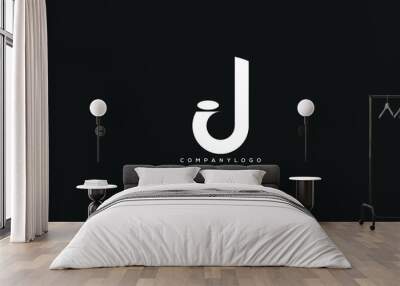 ID, DI, Abstract initial monogram letter alphabet logo design Wall mural