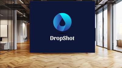 Modern Drop Logo Sign Symbol Icon Wall mural