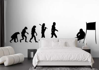 evolution skiing 2 Wall mural