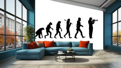 evolution trumpet 2 Wall mural