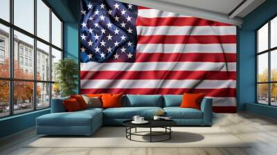 United States of America flag. The correct proportions and color Wall mural