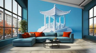 Ancient traditional architecture Wall mural