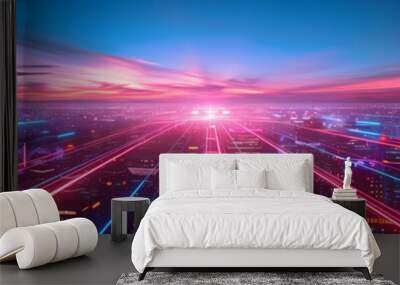 background with lots of light spots Wall mural