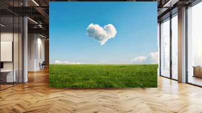 heart shaped cloud Wall mural