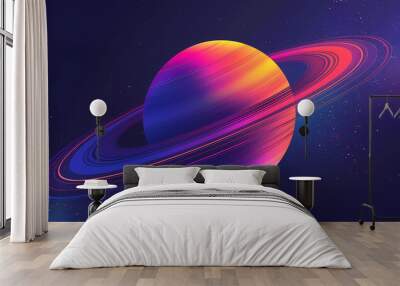 planet in space Wall mural